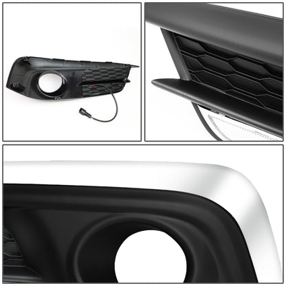 FAROS DE NIEBLA 16-18 HONDA CIVIC SEDAN, COUPE - WITH CHROME TRIM BEZEL - CLEAR