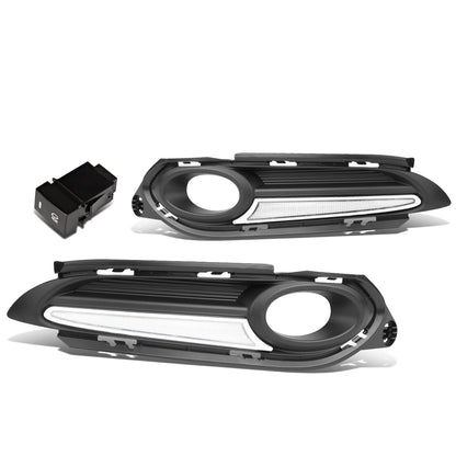 FAROS DE NIEBLA 16-18 HONDA HR-V - WITH DRL STRIP - BLACK / CLEAR