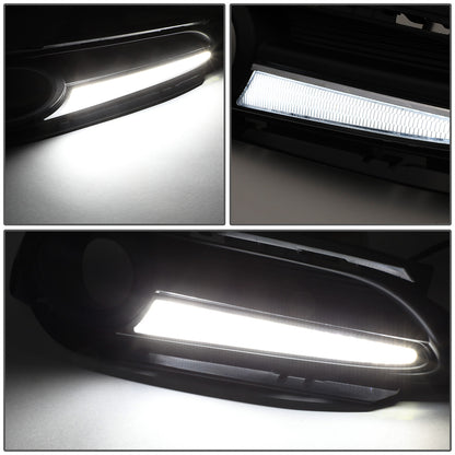 FAROS DE NIEBLA 16-18 HONDA HR-V - WITH DRL STRIP - BLACK / CLEAR