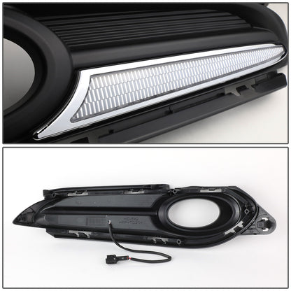 FAROS DE NIEBLA 16-18 HONDA HR-V - WITH DRL STRIP - BLACK / CLEAR