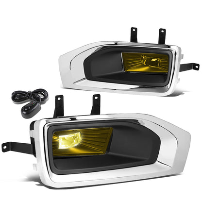 FAROS DE NIEBLA 15-18 GMC YUKON, YUKON XL - HIGH POWERED LED - WITH SWITCH, BEZEL - AMBER