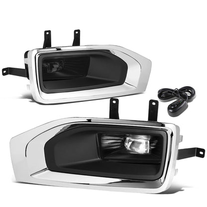 FAROS DE NIEBLA 15-18 GMC YUKON, YUKON XL - HIGH POWERED LED - WITH SWITCH, BEZEL - SMOKE