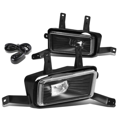 FAROS DE NIEBLA 15-20 CHEVY TAHOE, SUBURBAN, GMC YUKON, YUKON XL / 16-19 CHEVY SUBURBAN 3500HD - HIGH POWERED LED - WITH SWITCH - CHROME / CLEAR