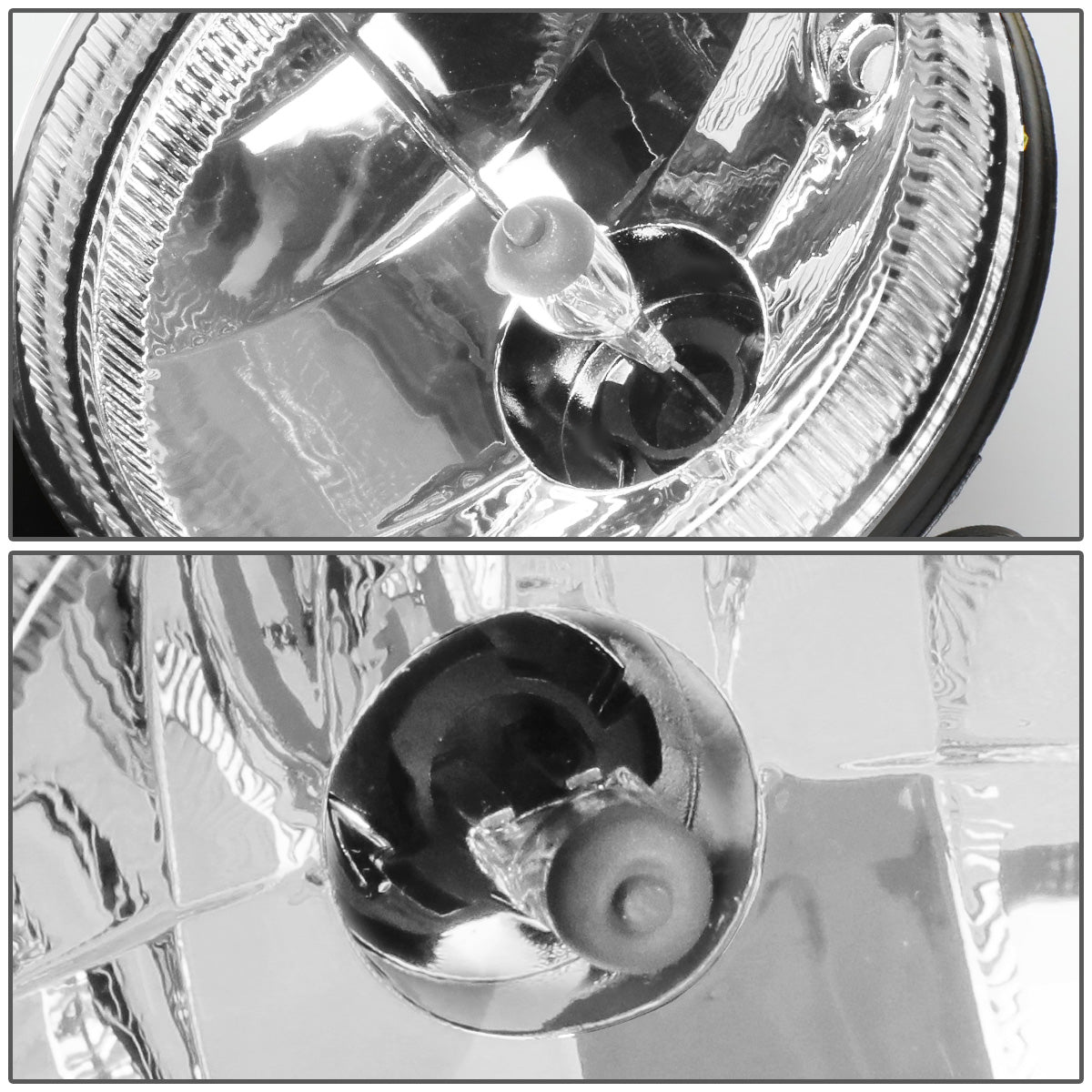 FAROS DE NIEBLA 94-98 DODGE RAM 1500, 2500, 3500 - FITS MODELS WITHOUT SPORT PACKAGE ONLY - NO SWITCH - CHROME / CLEAR