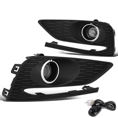 FAROS DE NIEBLA 16-18 CHEVY CRUZE - DOES NOT FIT LT MANUAL OR DIESEL MANUAL MODELS - WITH SWITCH, BEZEL - CHROME / CLEAR