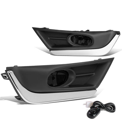 FAROS DE NIEBLA 17-18 HONDA CR-V - REQUIRES FOG LIGHT BRACKETS FOR INSTALLATION - WITH CHROME TRIM BEZEL - SMOKE