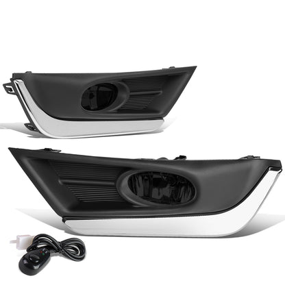 FAROS DE NIEBLA 17-18 HONDA CR-V - REQUIRES FOG LIGHT BRACKETS FOR INSTALLATION - WITH CHROME TRIM BEZEL - SMOKE
