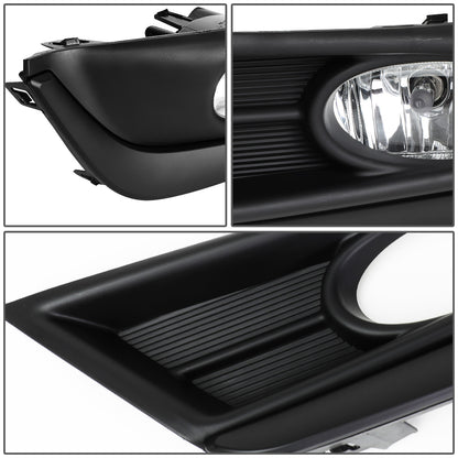 FAROS DE NIEBLA 17-18 HONDA CR-V - REQUIRES FOG LIGHT BRACKETS FOR INSTALLATION - WITH BLACK TRIM BEZEL - CHROME / CLEAR