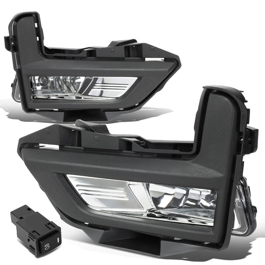 FAROS DE NIEBLA 17-18 NISSAN ROGUE - DOES NOT FIT SPORT MODELS - WITH BLACK BEZEL - CHROME / CLEAR