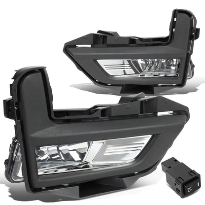 FAROS DE NIEBLA 17-18 NISSAN ROGUE - DOES NOT FIT SPORT MODELS - WITH BLACK BEZEL - CHROME / CLEAR