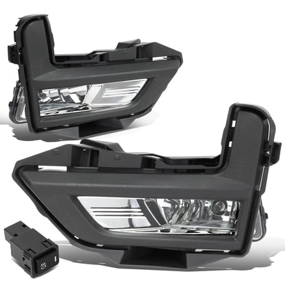 FAROS DE NIEBLA 17-18 NISSAN ROGUE - DOES NOT FIT SPORT MODELS - WITH BLACK BEZEL - CHROME / CLEAR