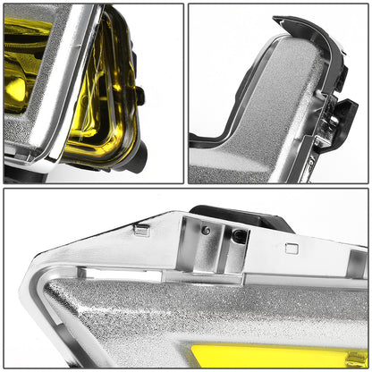 FAROS DE NIEBLA 17-18 NISSAN ROGUE - DOES NOT FIT SPORT MODELS - WITH CHROME BEZEL - AMBER