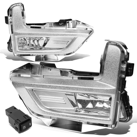 FAROS DE NIEBLA 17-18 NISSAN ROGUE - DOES NOT FIT SPORT MODELS - WITH CHROME BEZEL - CHROME / CLEAR