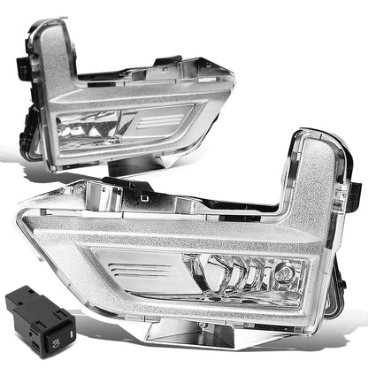 FAROS DE NIEBLA 17-18 NISSAN ROGUE - DOES NOT FIT SPORT MODELS - WITH CHROME BEZEL - CHROME / CLEAR