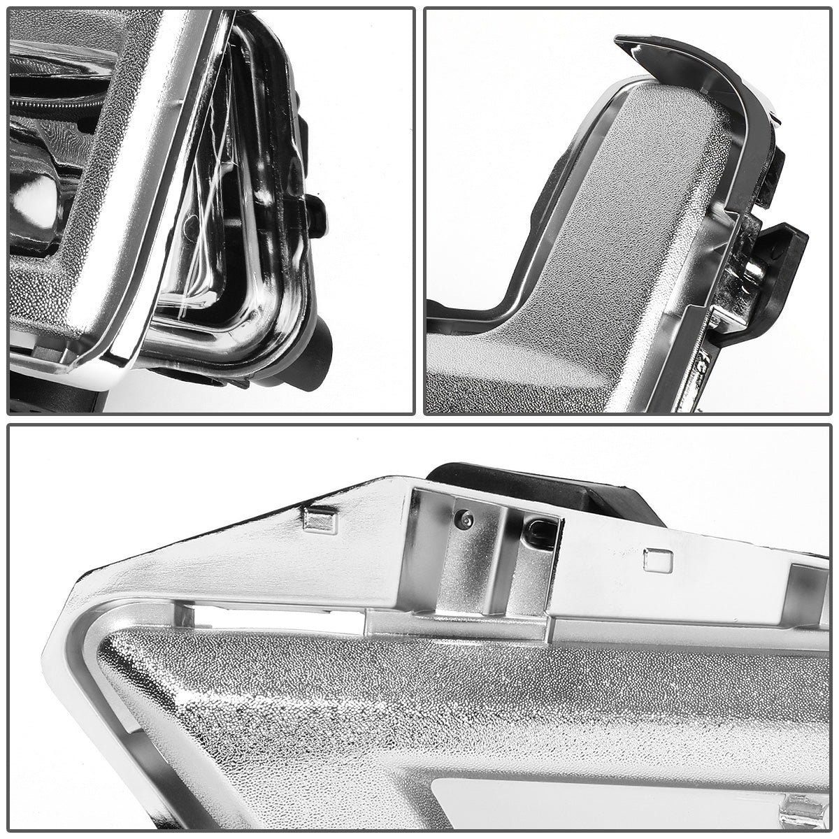 FAROS DE NIEBLA 17-18 NISSAN ROGUE - DOES NOT FIT SPORT MODELS - WITH CHROME BEZEL - CHROME / CLEAR
