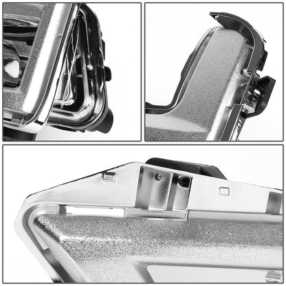 FAROS DE NIEBLA 17-18 NISSAN ROGUE - DOES NOT FIT SPORT MODELS - WITH CHROME BEZEL - CHROME / CLEAR