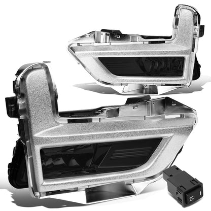 FAROS DE NIEBLA 17-18 NISSAN ROGUE - DOES NOT FIT SPORT MODELS - WITH CHROME BEZEL - SMOKE