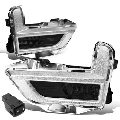 FAROS DE NIEBLA 17-18 NISSAN ROGUE - DOES NOT FIT SPORT MODELS - WITH CHROME BEZEL - SMOKE