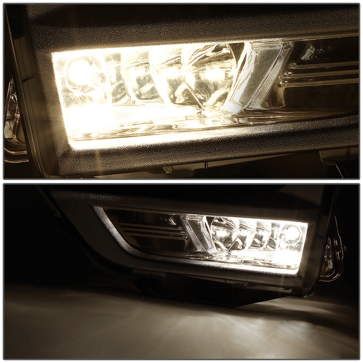FAROS DE NIEBLA 17-18 NISSAN ROGUE - DOES NOT FIT SPORT MODELS - WITH CHROME BEZEL - SMOKE