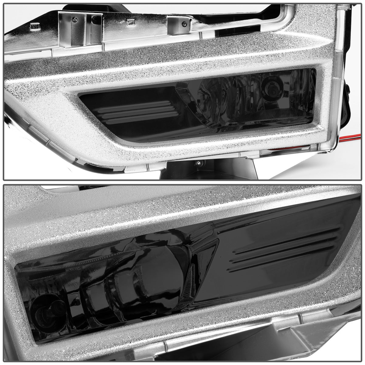 FAROS DE NIEBLA 17-18 NISSAN ROGUE - DOES NOT FIT SPORT MODELS - WITH CHROME BEZEL - SMOKE