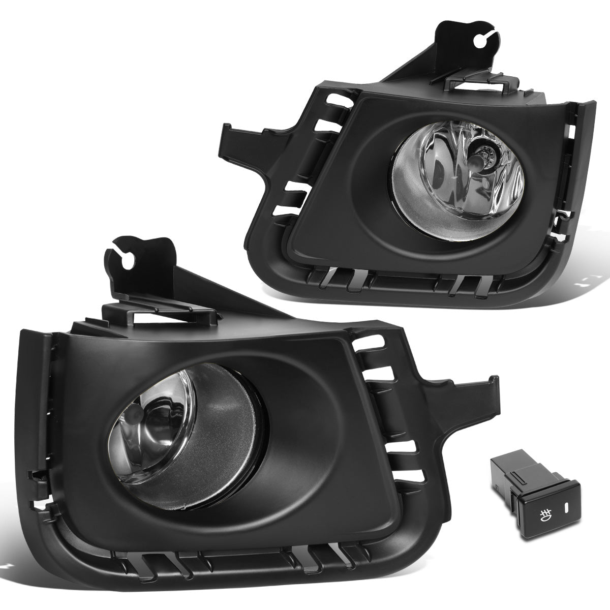 FAROS DE NIEBLA 12-14 TOYOTA PRIUS C - WITH SWITCH, BEZEL - CHROME / CLEAR