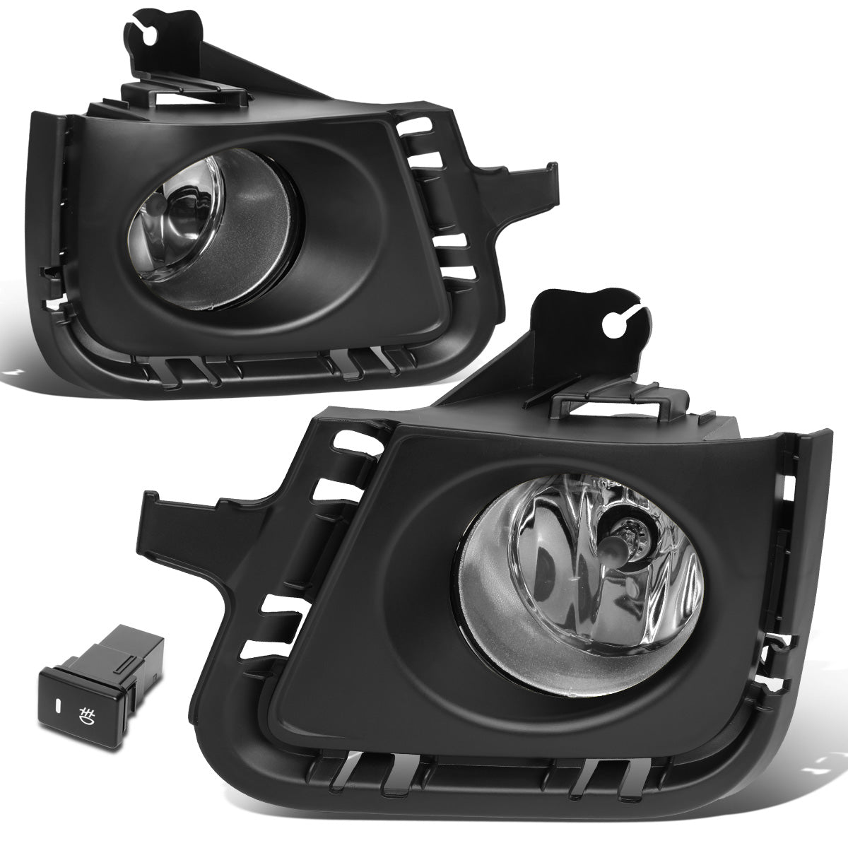 FAROS DE NIEBLA 12-14 TOYOTA PRIUS C - WITH SWITCH, BEZEL - CHROME / CLEAR