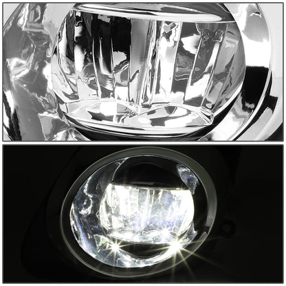 FAROS DE NIEBLA 11-13 TOYOTA COROLLA - WITH SWITCH, BEZEL - CHROME / CLEAR