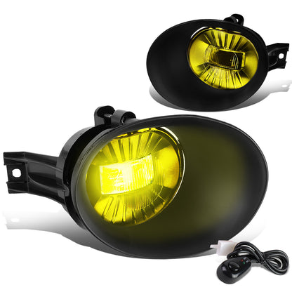FAROS DE NIEBLA 02-08 DODGE RAM 1500 / 03-09 RAM 2500, 3500 - FITS STEEL BUMPER MODELS ONLY - WITH SWITCH, BEZEL - AMBER