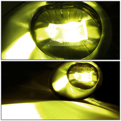 FAROS DE NIEBLA 02-08 DODGE RAM 1500 / 03-09 RAM 2500, 3500 - FITS STEEL BUMPER MODELS ONLY - WITH SWITCH, BEZEL - AMBER