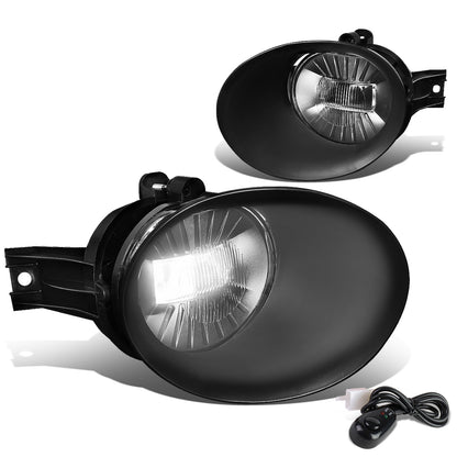FAROS DE NIEBLA 02-08 DODGE RAM 1500 / 03-09 RAM 2500, 3500 - FITS STEEL BUMPER MODELS ONLY - WITH SWITCH, BEZEL - CHROME / CLEAR