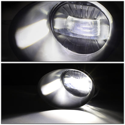 FAROS DE NIEBLA 02-08 DODGE RAM 1500 / 03-09 RAM 2500, 3500 - FITS STEEL BUMPER MODELS ONLY - WITH SWITCH, BEZEL - CHROME / CLEAR