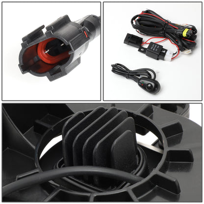 FAROS DE NIEBLA 02-08 DODGE RAM 1500 / 03-09 RAM 2500, 3500 - FITS STEEL BUMPER MODELS ONLY - WITH SWITCH, BEZEL - SMOKE