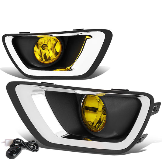 FAROS DE NIEBLA 15-19 CHEVY COLORADO - WITH SWITCH, CHROME BEZEL - AMBER