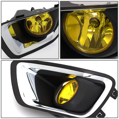 FAROS DE NIEBLA 15-19 CHEVY COLORADO - WITH SWITCH, CHROME BEZEL - AMBER