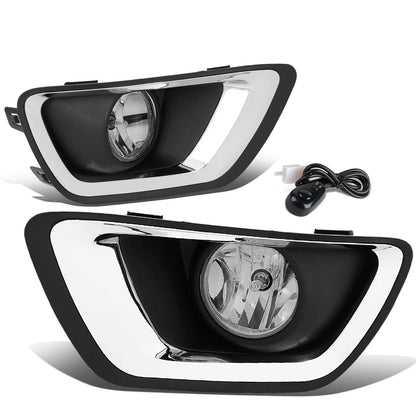 FAROS DE NIEBLA 15-19 CHEVY COLORADO - WITH SWITCH, CHROME BEZEL - CHROME / CLEAR