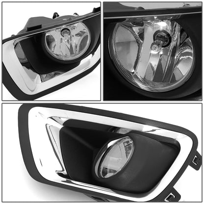 FAROS DE NIEBLA 15-19 CHEVY COLORADO - WITH SWITCH, CHROME BEZEL - CHROME / CLEAR