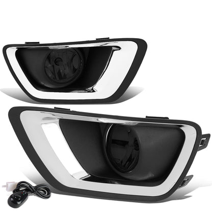 FAROS DE NIEBLA 15-19 CHEVY COLORADO - WITH SWITCH, CHROME BEZEL - SMOKE