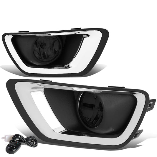 FAROS DE NIEBLA 15-19 CHEVY COLORADO - WITH SWITCH, CHROME BEZEL - SMOKE