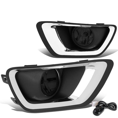 FAROS DE NIEBLA 15-19 CHEVY COLORADO - WITH SWITCH, CHROME BEZEL - SMOKE