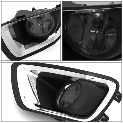 FAROS DE NIEBLA 15-19 CHEVY COLORADO - WITH SWITCH, CHROME BEZEL - SMOKE