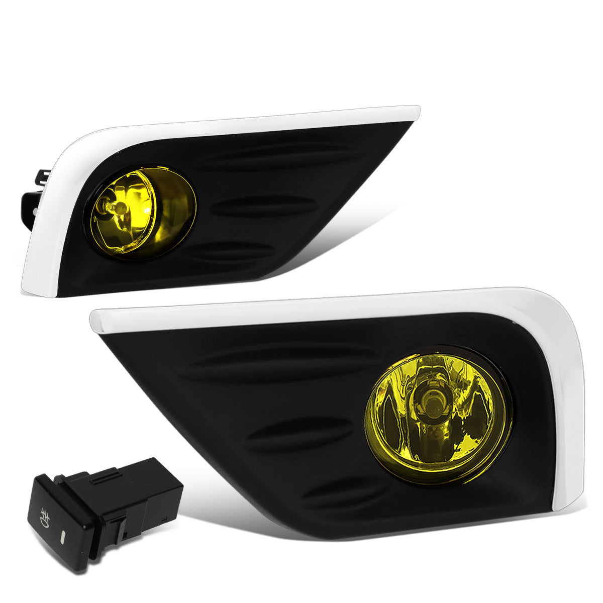 FAROS DE NIEBLA 16-18 NISSAN ALTIMA 4-DR - WITH SWITCH, CHROME TRIM BEZEL - AMBER