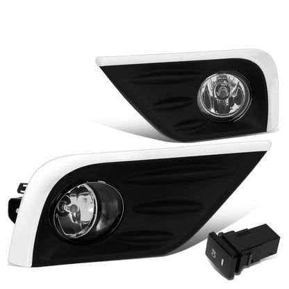 FAROS DE NIEBLA 16-18 NISSAN ALTIMA 4-DR - WITH SWITCH, CHROME TRIM BEZEL - CHROME / CLEAR