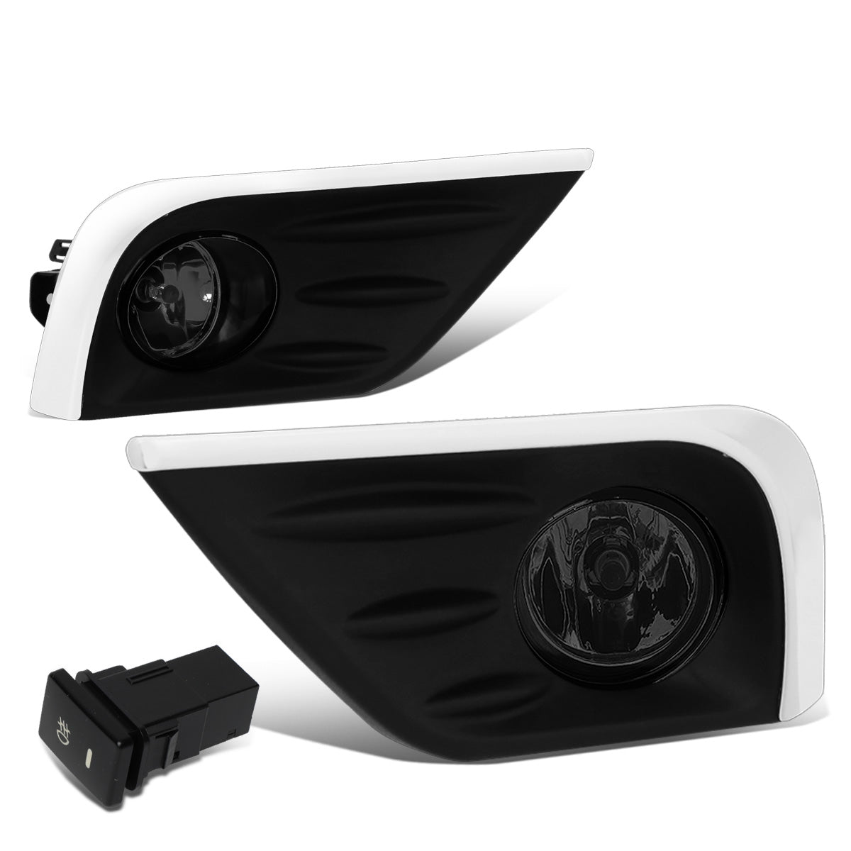 FAROS DE NIEBLA 16-18 NISSAN ALTIMA 4-DR - WITH SWITCH, CHROME TRIM BEZEL - SMOKE