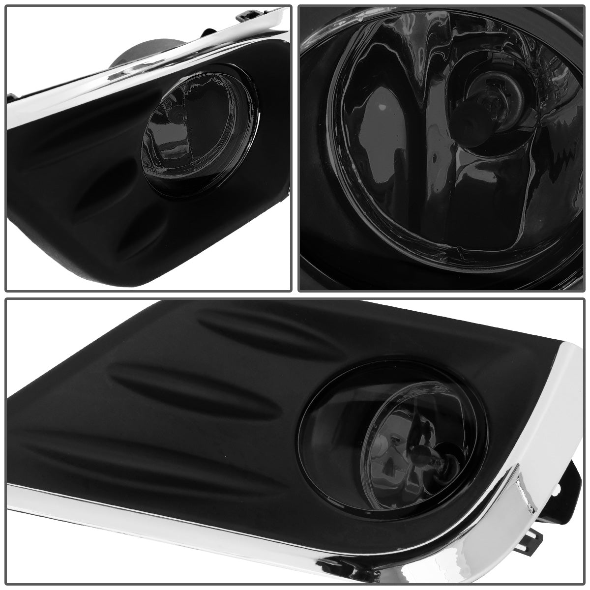 FAROS DE NIEBLA 16-18 NISSAN ALTIMA 4-DR - WITH SWITCH, CHROME TRIM BEZEL - SMOKE