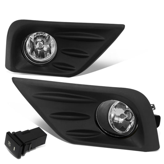 FAROS DE NIEBLA 16-18 NISSAN ALTIMA 4-DR - WITH SWITCH, BLACK BEZEL - CHROME / CLEAR