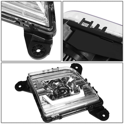 FAROS DE NIEBLA 19-20 CHEVY SILVERADO 1500, NEW BODY - DOES NOT FIT 2019 LEGACY AND LIGHT DUTY MODELS - LED - WITH SWITCH - CHROME / CLEAR