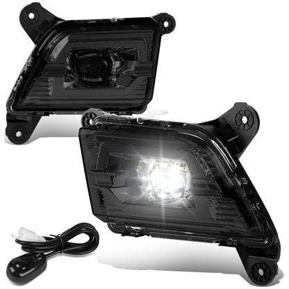 FAROS DE NIEBLA 19-20 CHEVY SILVERADO 1500, NEW BODY - DOES NOT FIT 2019 LEGACY AND LIGHT DUTY MODELS - LED - WITH SWITCH - SMOKE