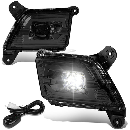 FAROS DE NIEBLA 19-20 CHEVY SILVERADO 1500, NEW BODY - DOES NOT FIT 2019 LEGACY AND LIGHT DUTY MODELS - LED - WITH SWITCH - SMOKE