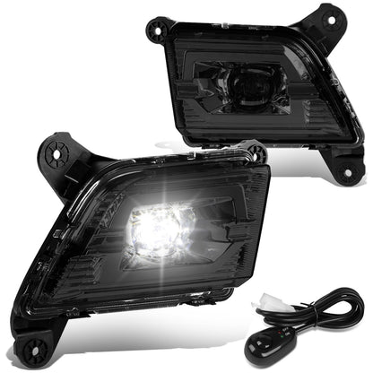 FAROS DE NIEBLA 19-20 CHEVY SILVERADO 1500, NEW BODY - DOES NOT FIT 2019 LEGACY AND LIGHT DUTY MODELS - LED - WITH SWITCH - SMOKE