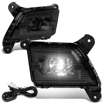 FAROS DE NIEBLA 19-20 CHEVY SILVERADO 1500, NEW BODY - DOES NOT FIT 2019 LEGACY AND LIGHT DUTY MODELS - LED - WITH SWITCH - SMOKE